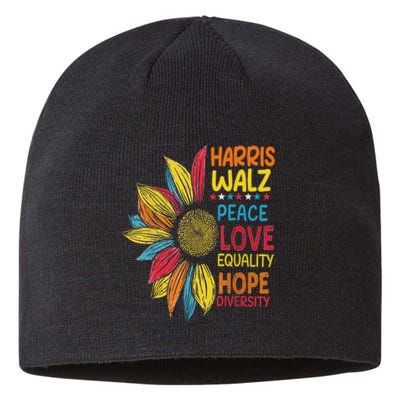 Harris Waltz Peace Love Equality Hope Diversity Sustainable Beanie