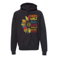 Harris Waltz Peace Love Equality Hope Diversity Premium Hoodie