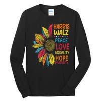 Harris Waltz Peace Love Equality Hope Diversity Tall Long Sleeve T-Shirt