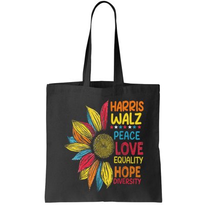 Harris Waltz Peace Love Equality Hope Diversity Bag
