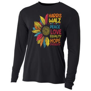 Harris Waltz Peace Love Equality Hope Diversity Cooling Performance Long Sleeve Crew