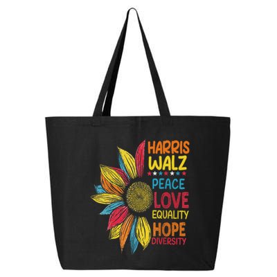 Harris Waltz Peace Love Equality Hope Diversity 25L Jumbo Tote