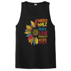 Harris Waltz Peace Love Equality Hope Diversity PosiCharge Competitor Tank