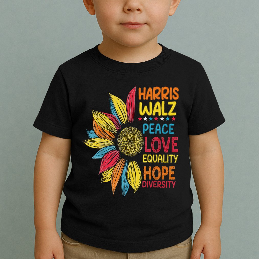 Harris Waltz Peace Love Equality Hope Diversity Toddler T-Shirt