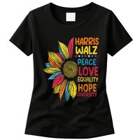 Harris Waltz Peace Love Equality Hope Diversity Womens T-Shirt