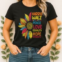 Harris Waltz Peace Love Equality Hope Diversity Womens T-Shirt