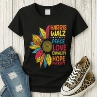 Harris Waltz Peace Love Equality Hope Diversity Womens T-Shirt