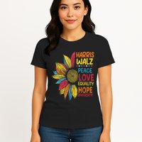 Harris Waltz Peace Love Equality Hope Diversity Womens T-Shirt