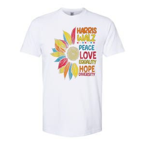 Harris Waltz Peace Love Equality Hope Diversity Softstyle CVC T-Shirt