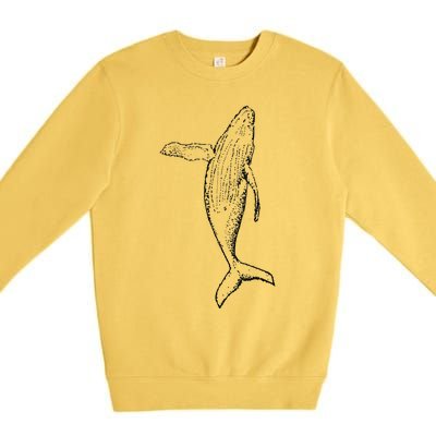 Humpback Whale | Playful And The Whales Premium Crewneck Sweatshirt