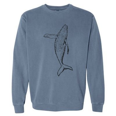 Humpback Whale | Playful And The Whales Garment-Dyed Sweatshirt