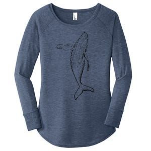 Humpback Whale | Playful And The Whales Women's Perfect Tri Tunic Long Sleeve Shirt