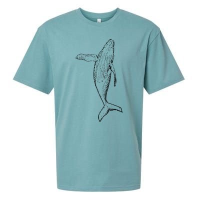 Humpback Whale | Playful And The Whales Sueded Cloud Jersey T-Shirt