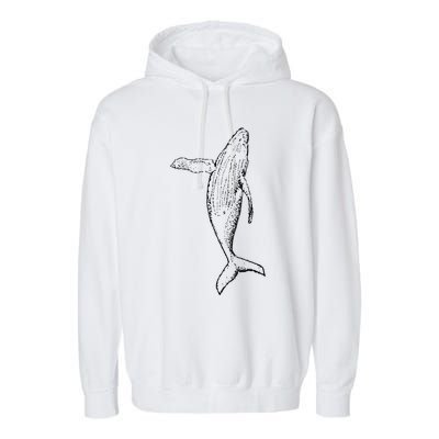 Humpback Whale | Playful And The Whales Garment-Dyed Fleece Hoodie