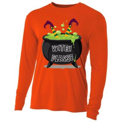 Halloween Witch Please Gift Cooling Performance Long Sleeve Crew