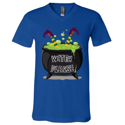 Halloween Witch Please Gift V-Neck T-Shirt