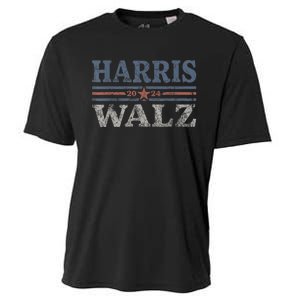 Harris Waltz2024 Retro Stripe Kamala Harris Tim Waltz 24 Cooling Performance Crew T-Shirt