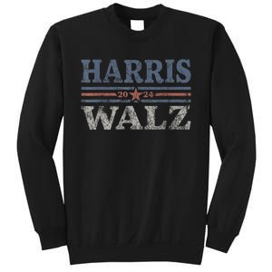 Harris Waltz2024 Retro Stripe Kamala Harris Tim Waltz 24 Sweatshirt