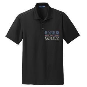 Harris Waltz2024 Retro Stripe Kamala Harris Tim Waltz 24 Dry Zone Grid Polo