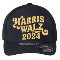 Harris Walz Retro Cursive Premium Flexfit Unipanel Trucker Cap