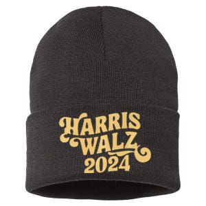 Harris Walz Retro Cursive Premium Sustainable Knit Beanie