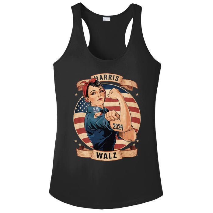 Harris Walz Rosie The Riveter Kamala Harris Tim Walz 2024 Ladies PosiCharge Competitor Racerback Tank