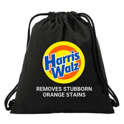 Harris Walz Remove Stubborn Orange Stains Election 2024 Drawstring Bag