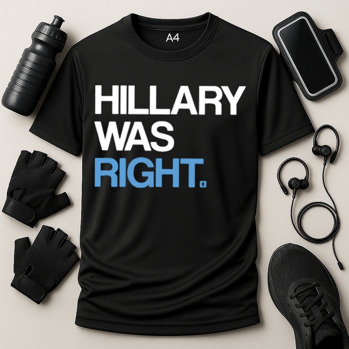 Hillary Was Right Liberal Democrat Cooling Performance Crew T-Shirt