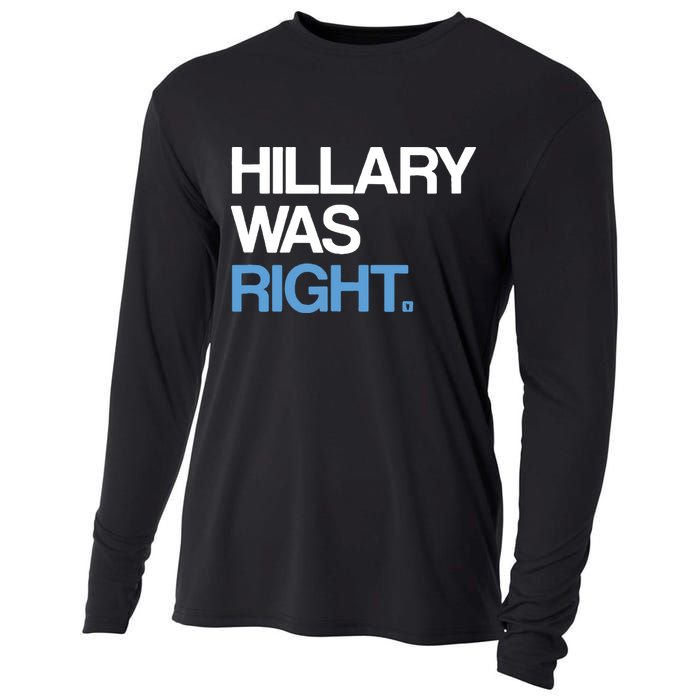 Hillary Was Right Liberal Democrat Cooling Performance Long Sleeve Crew