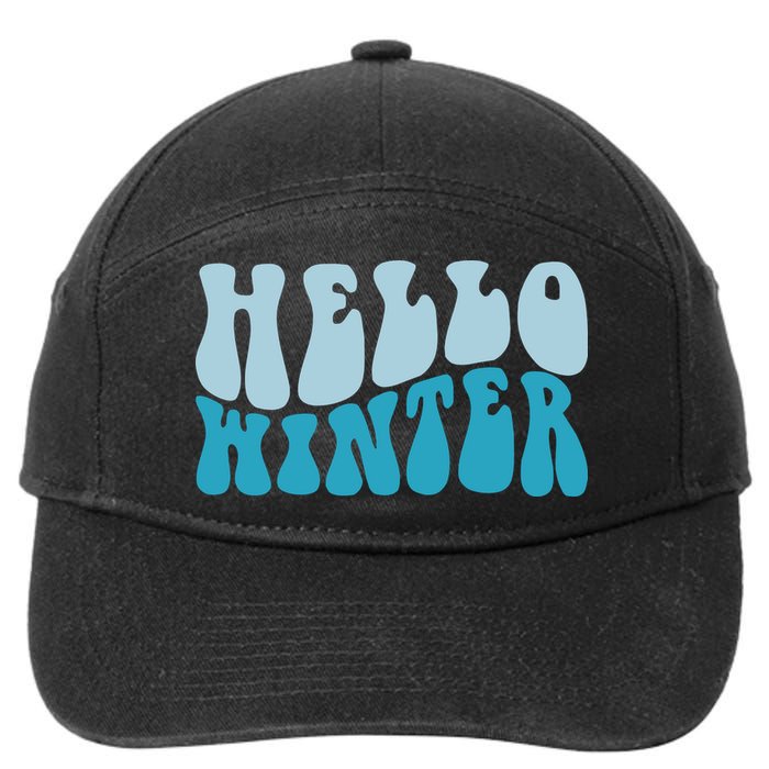 Hello Winter Retro 7-Panel Snapback Hat
