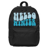 Hello Winter Retro 16 in Basic Backpack