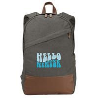 Hello Winter Retro Cotton Canvas Backpack