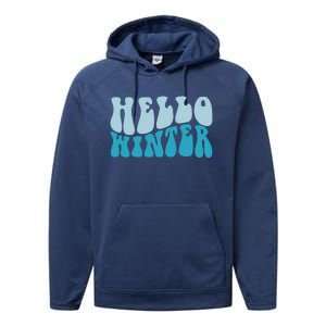 Hello Winter Retro Performance Fleece Hoodie