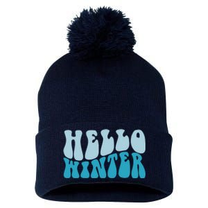 Hello Winter Retro Pom Pom 12in Knit Beanie