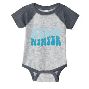 Hello Winter Retro Infant Baby Jersey Bodysuit