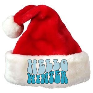 Hello Winter Retro Premium Christmas Santa Hat