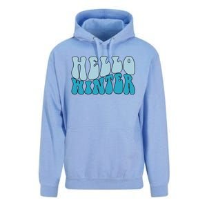 Hello Winter Retro Unisex Surf Hoodie