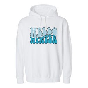 Hello Winter Retro Garment-Dyed Fleece Hoodie