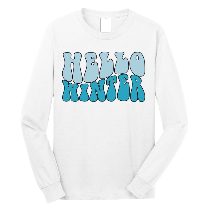 Hello Winter Retro Long Sleeve Shirt