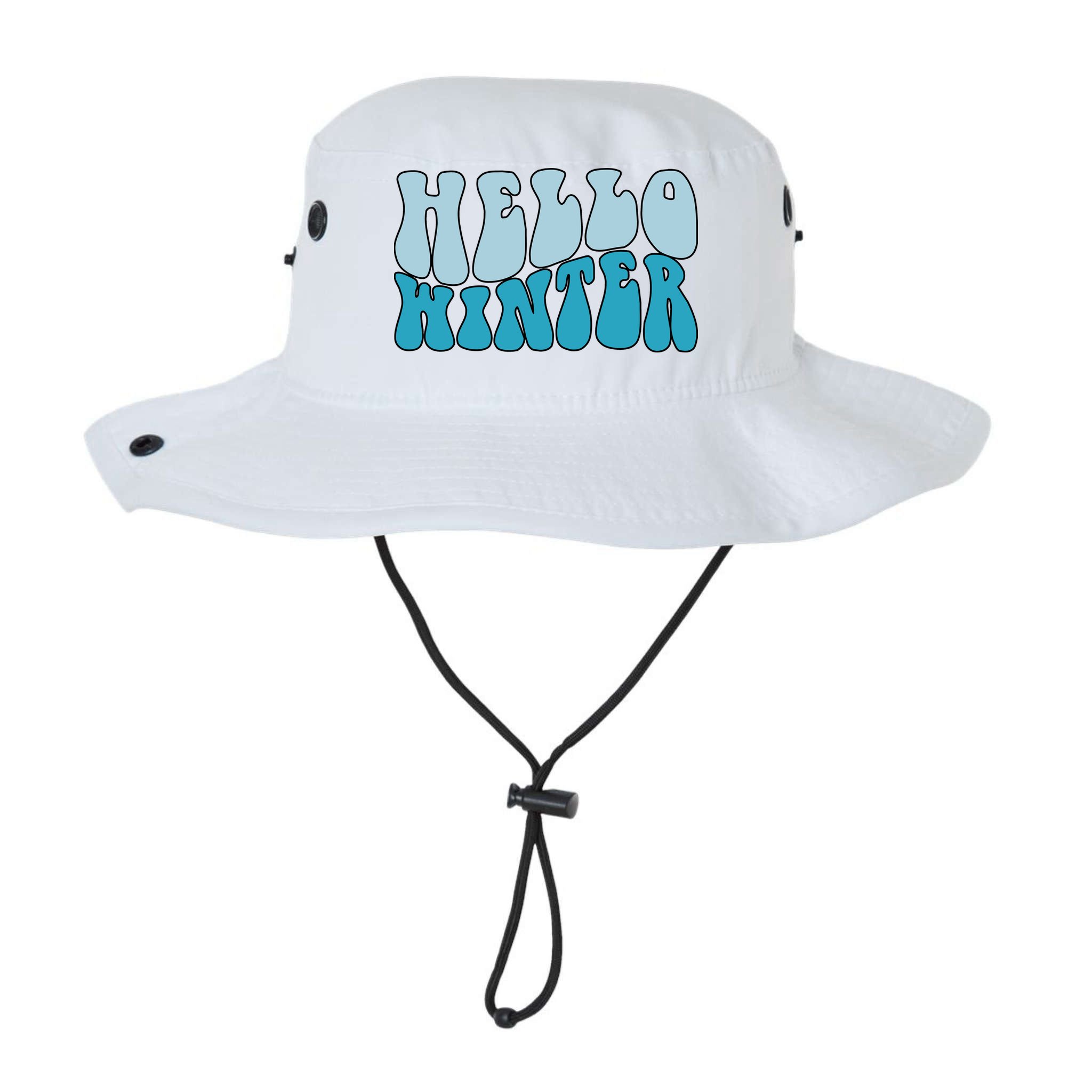 Hello Winter Retro Bucket Hat