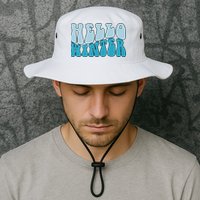 Hello Winter Retro Bucket Hat