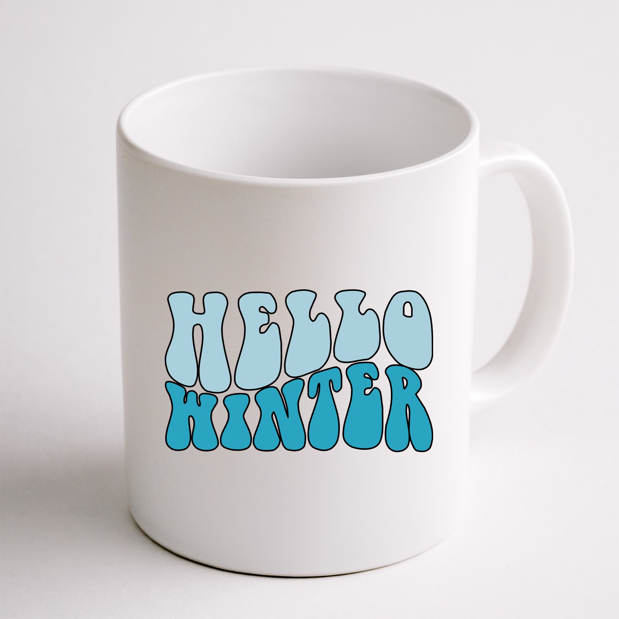 Hello Winter Retro Mug
