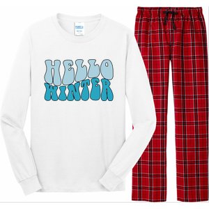 Hello Winter Retro Long Sleeve Pajama Set