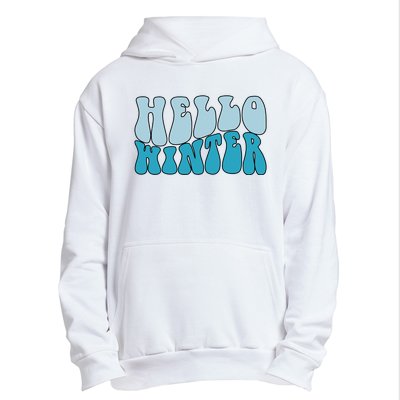 Hello Winter Retro Urban Pullover Hoodie