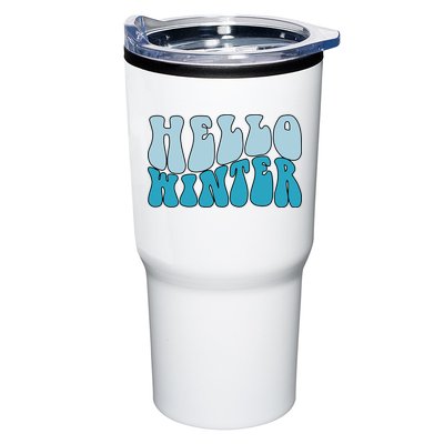 Hello Winter Retro Tumbler