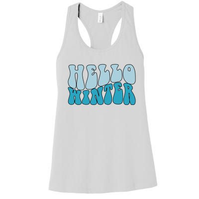 Hello Winter Retro Women's Racerback Tank