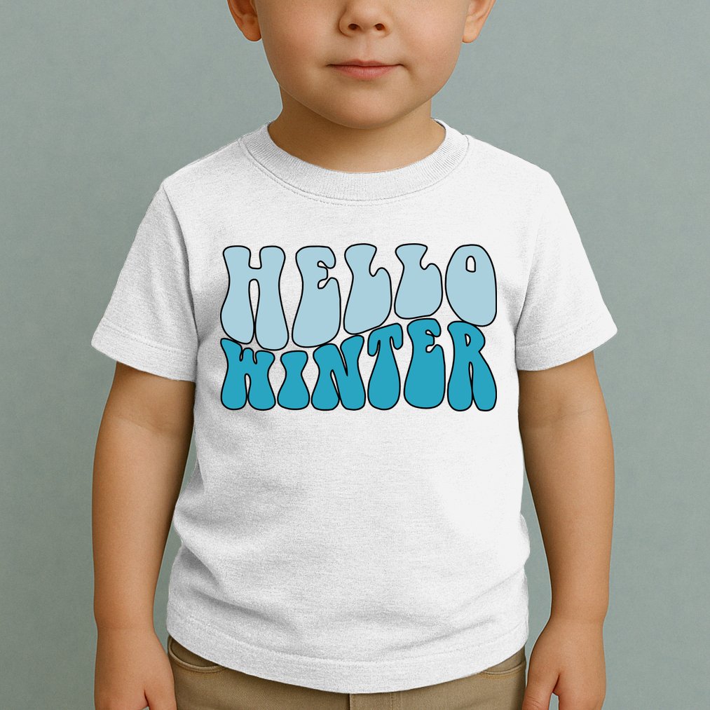 Hello Winter Retro Toddler T-Shirt