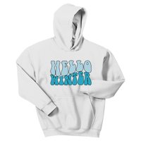 Hello Winter Retro Kids Hoodie