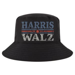 Harris Waltz2024 Retro Stripe Kamala Harris Tim Waltz 24 Cool Comfort Performance Bucket Hat