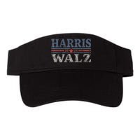 Harris Waltz2024 Retro Stripe Kamala Harris Tim Waltz 24 Valucap Bio-Washed Visor